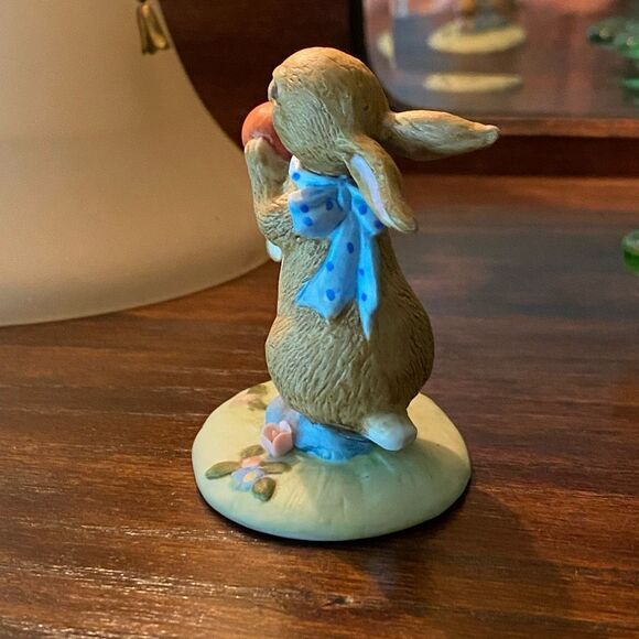 Vintage Lefton Ceramic Rabbit Mouse Pumpkin Easter #2889 - Picture 4 of 5